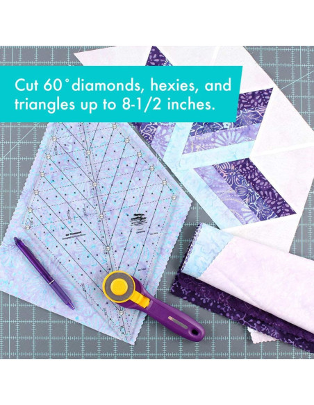 Creative Grids 60° Diamond Quilting Ruler