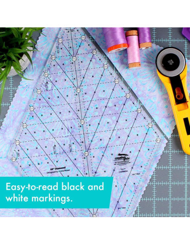 Creative Grids 60° Diamond Quilting Ruler