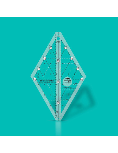 Creative Grids Diamond Mini 60° Quilting Ruler