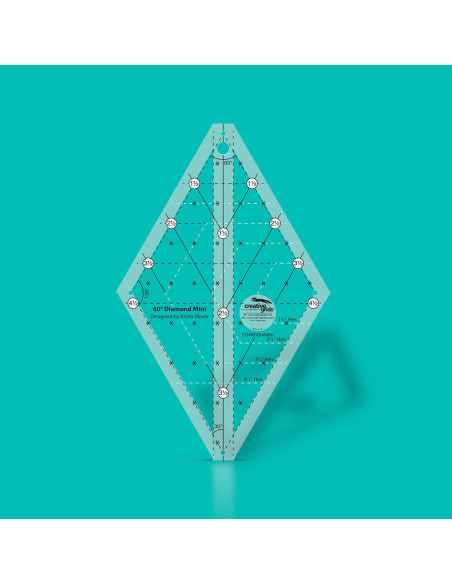 Creative Grids Diamond Mini 60° Quilting Ruler
