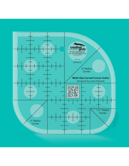 Multi-Size Curved Corner Cutter Ruler Creative Grids