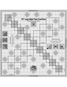 Log Cabin Trim Tool Duo Creative Grids Ruler