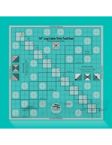 Log Cabin Trim Tool Duo Creative Grids Ruler