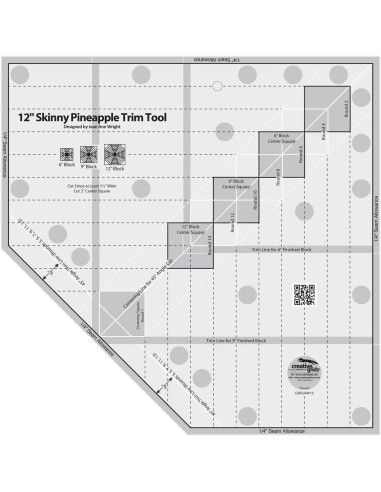 12" Skinny Pineapple Trim Tool Creative Grids