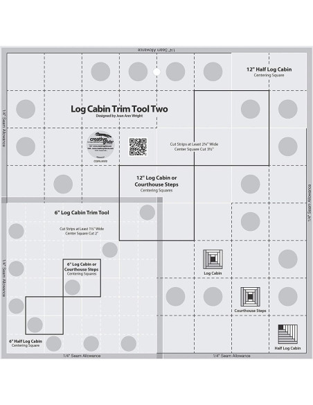 Log Cabin Trim Tool Two Creative Grids Ruler