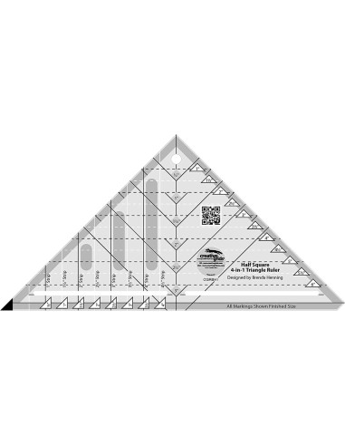 Creative Grids 4-in-1 Triangle Ruler