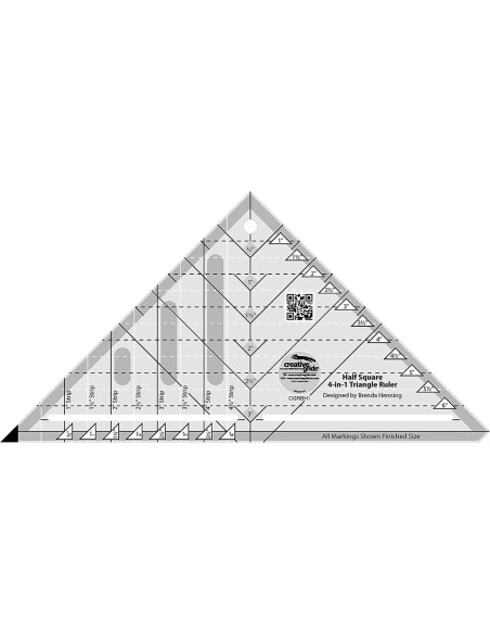 Creative Grids 4-in-1 Triangle Ruler