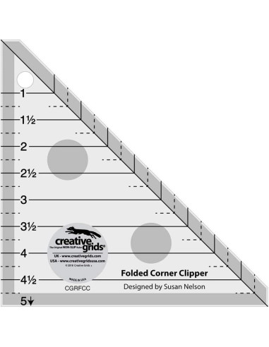 Folded Corner Clipper Ruler Creative Grids