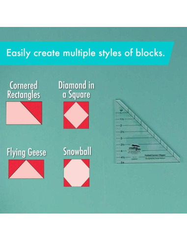 Folded Corner Clipper Ruler Creative Grids