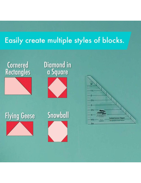 Folded Corner Clipper Ruler Creative Grids