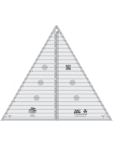 60° Triangle Ruler 12" Finished Size Creative Grids