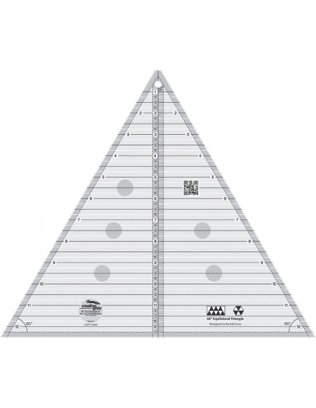 60° Triangle Ruler 12" Finished Size Creative Grids