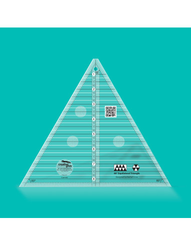 60° Triangle Ruler 8" Finished Size Creative Grids