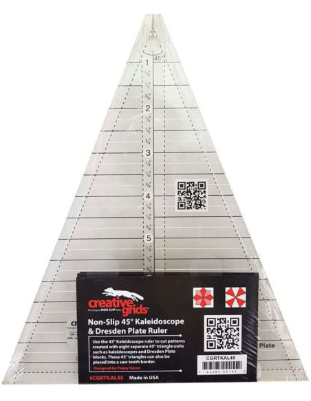 Kaleidoscope Triangle & Dresden Plate Creative Grids Ruler
