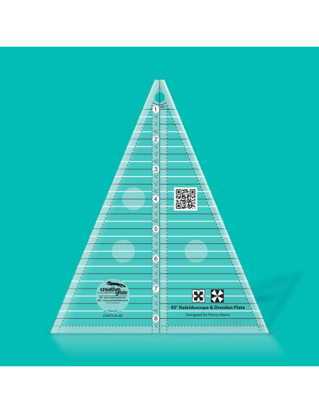Kaleidoscope Triangle & Dresden Plate Creative Grids Ruler