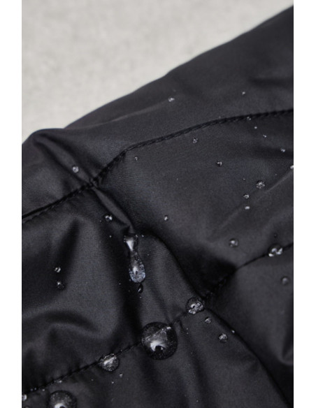 Water-repellent quilted fabric Strip - Black