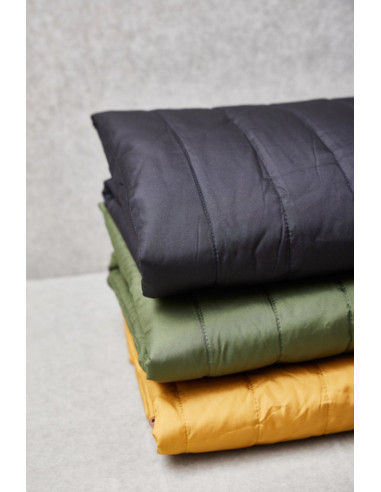 Water-repellent quilted fabric Strip - Black