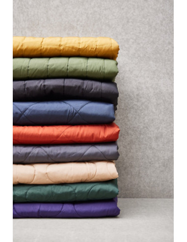 Water-repellent quilted fabric Strip - Black