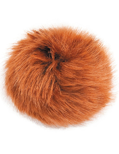 Faux fur pompom 10 cm - Fawn