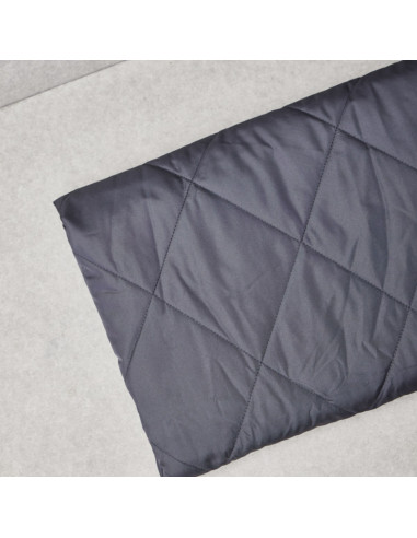 Water-repellent quilted fabric Gem - Storm Gray