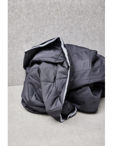 Water-repellent quilted fabric Gem - Storm Gray