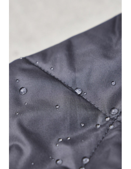 Water-repellent quilted fabric Gem - Storm Gray
