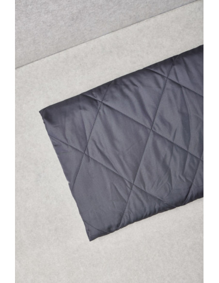 Water-repellent quilted fabric Gem - Storm Gray