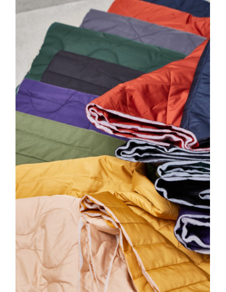 Water-repellent quilted fabric Gem - Storm Gray