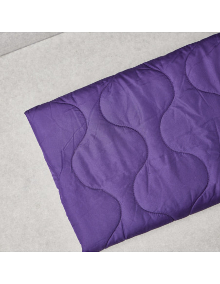 Water-repellent quilted fabric Wave - Purple