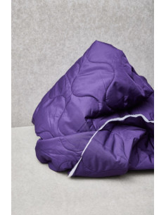 Water-repellent quilted fabric Wave - Purple 2