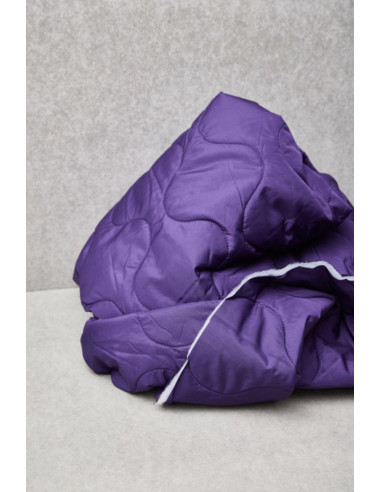 Water-repellent quilted fabric Wave - Purple