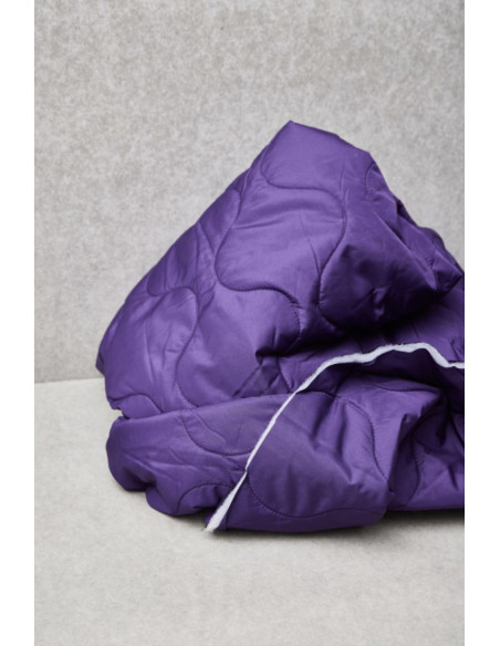 Water-repellent quilted fabric Wave - Purple