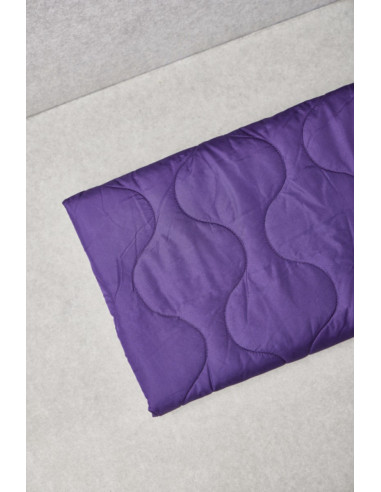 Water-repellent quilted fabric Wave - Purple