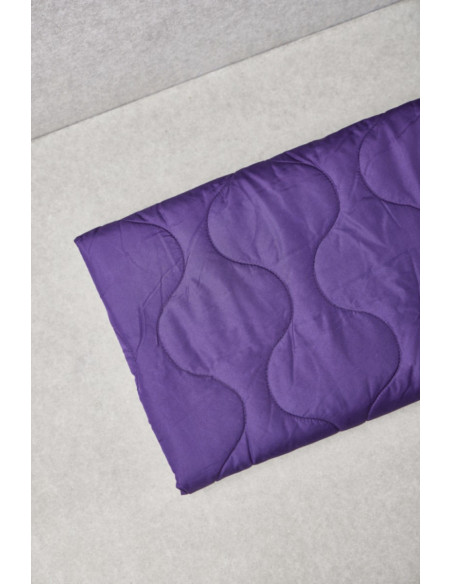 Water-repellent quilted fabric Wave - Purple