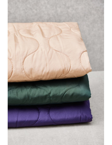 Water-repellent quilted fabric Wave - Purple