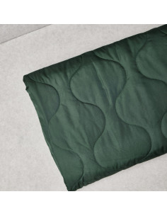Water-repellent quilted fabric Wave - Bottle green