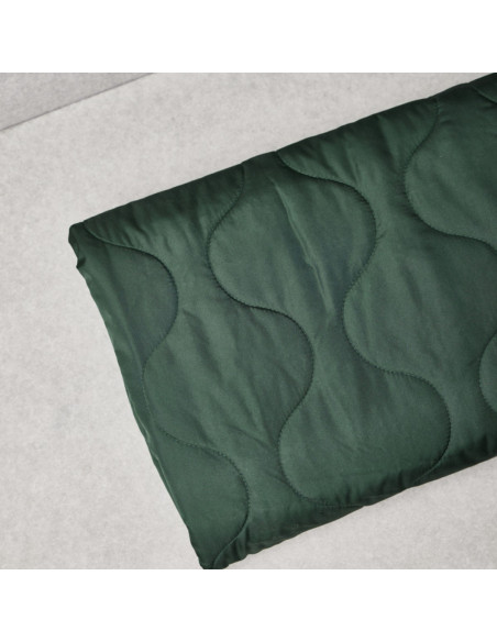 Water-repellent quilted fabric Wave - Bottle green