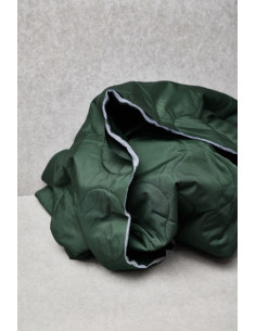 Water-repellent quilted fabric Wave - Bottle green 2