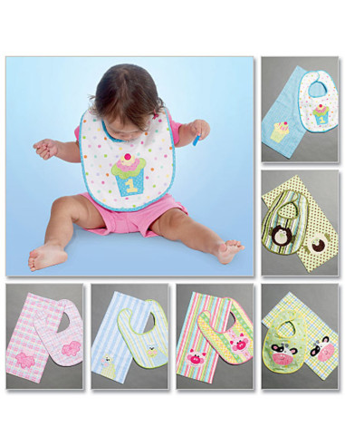 Bib pattern, small towel