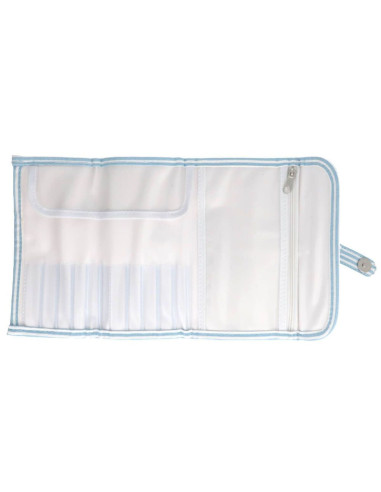 Tulip Crochet Hook Case - Sky Blue Striped