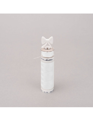 Pack of 10 can holder clips for thread spools - White