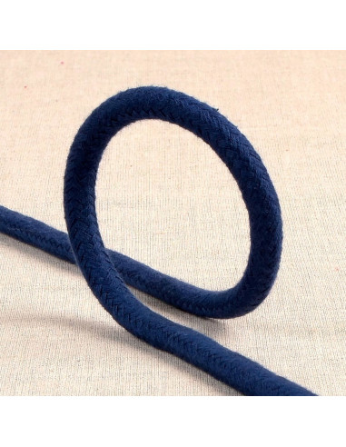 Braided cord - Navy blue