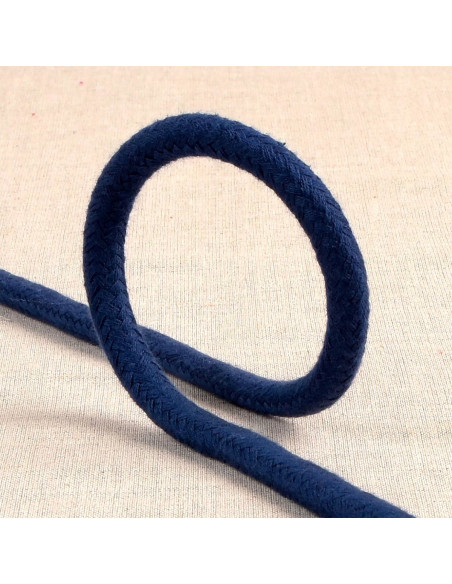 Braided cord - Navy blue