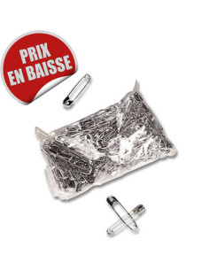 Silver Safety Pins - Pack of 1000