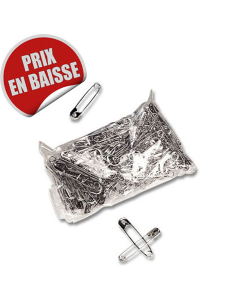 Silver Safety Pins - Pack of 1000
