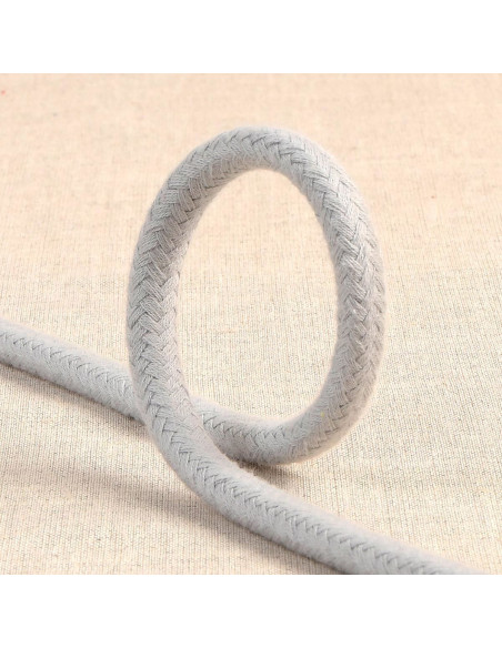 Braided cord - Light gray