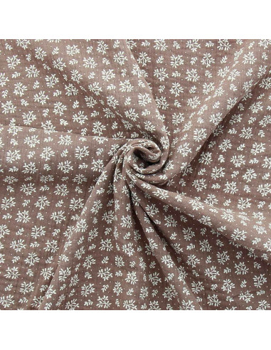 Meesya double gauze fabric - Chestnut