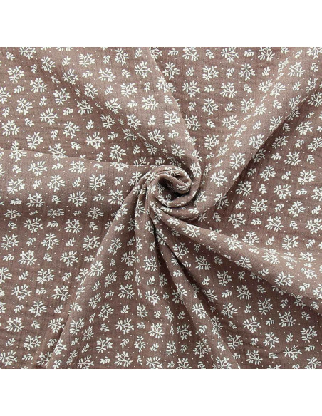 Meesya double gauze fabric - Chestnut