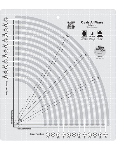 Oval All Ways Creative Grids Ruler