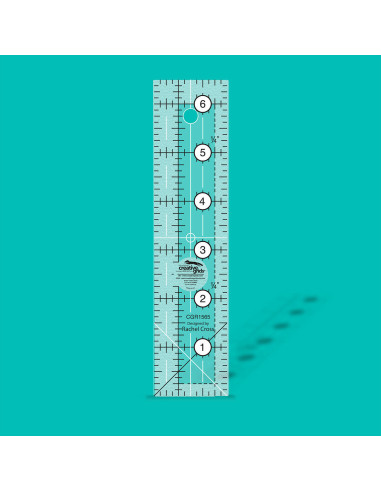 Creative Grids 1.5" x 6.5" rectangle quilting ruler